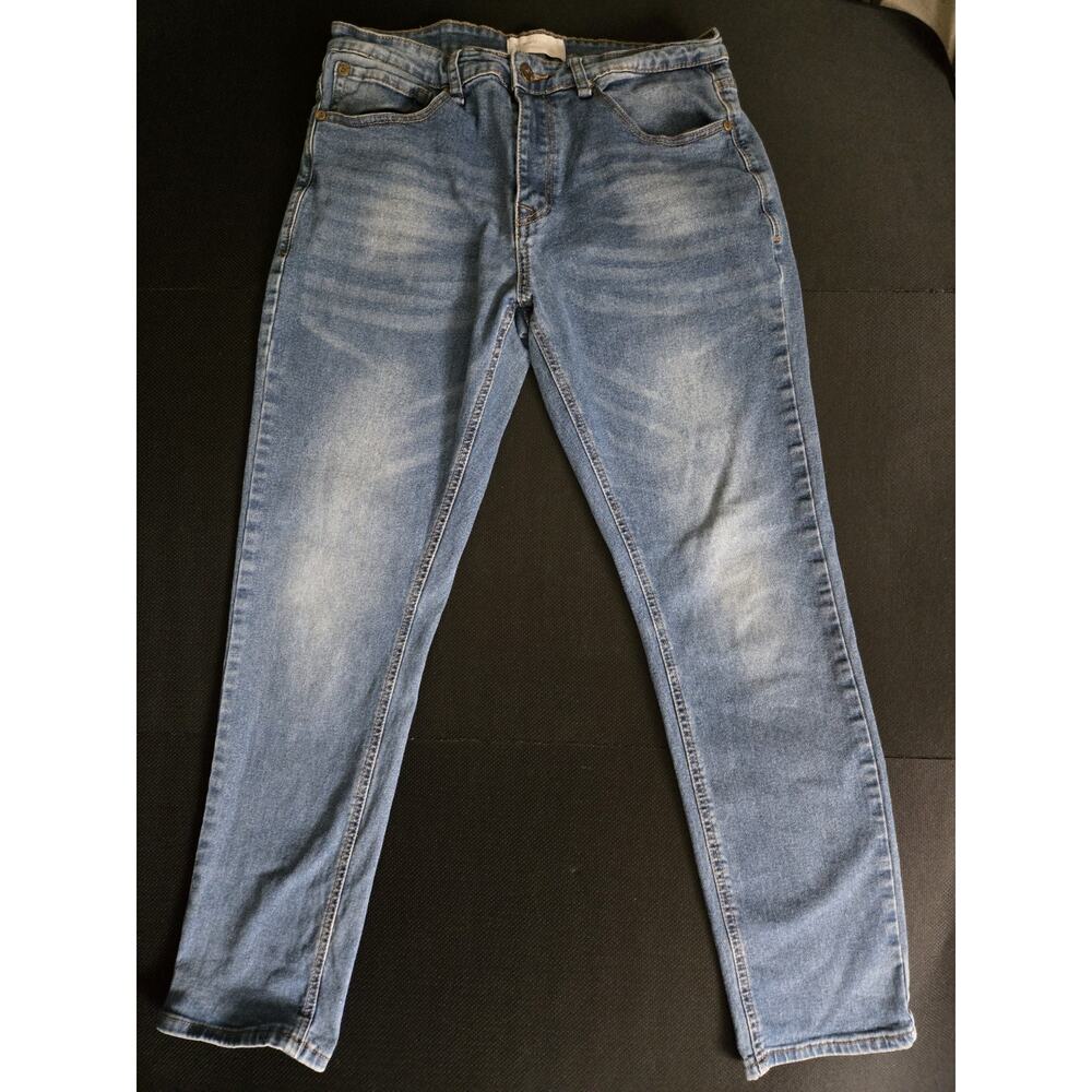 Smith & Mills Jeans Mens 33x28 Blue Denim Stretch Straight Fit Pants